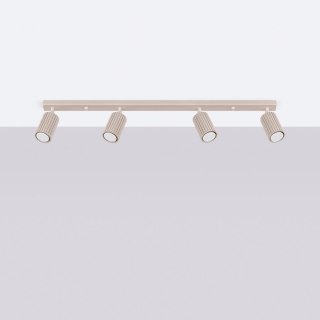 Sollux Lighting Plafon KARBON 4L taupe