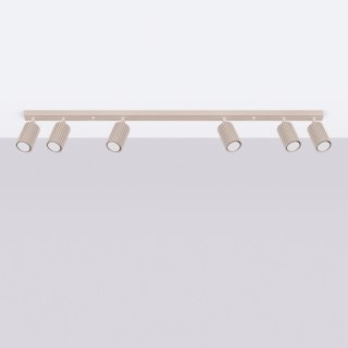 Sollux Lighting Plafon KARBON 6L taupe