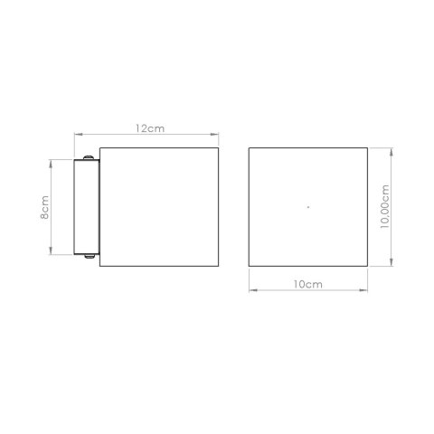 Sollux Lighting Kinkiet QUAD beton beżowy