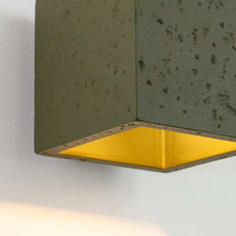 Sollux Lighting Kinkiet QUAD beton zielona oliwka