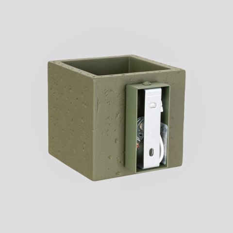 Sollux Lighting Kinkiet QUAD beton zielona oliwka