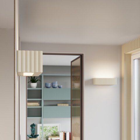 Sollux Lighting Kinkiet ceramiczny RIGATA beżowy