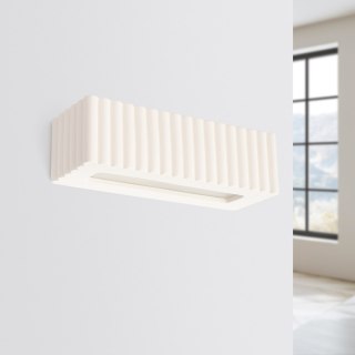 Sollux Lighting Kinkiet ceramiczny RIGATA biały