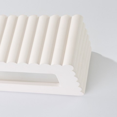 Sollux Lighting Kinkiet ceramiczny RIGATA biały