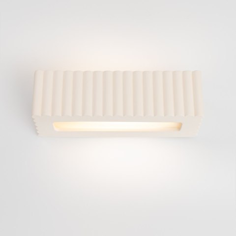 Sollux Lighting Kinkiet ceramiczny RIGATA biały