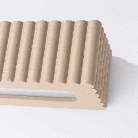Sollux Lighting Kinkiet ceramiczny RIGATA taupe