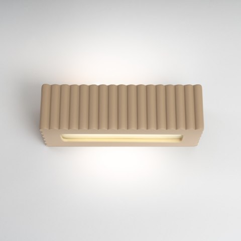 Sollux Lighting Kinkiet ceramiczny RIGATA taupe