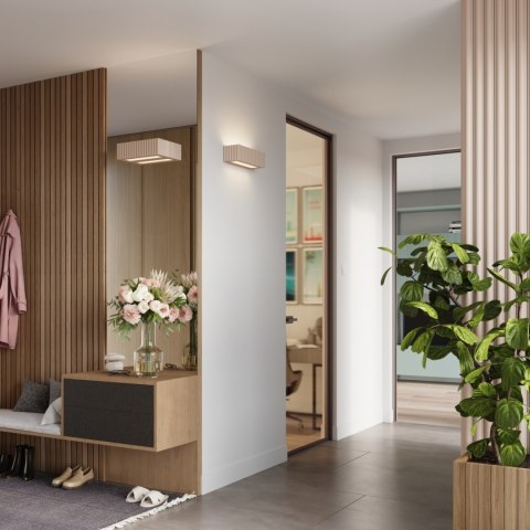 Sollux Lighting Kinkiet ceramiczny RIGATA taupe