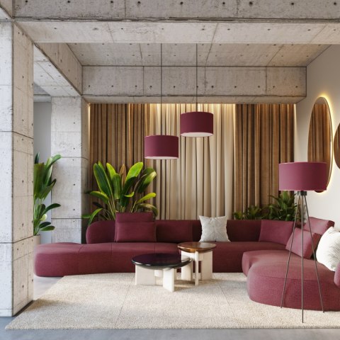 Sollux Lighting Lampa podłogowa NEVIA burgund