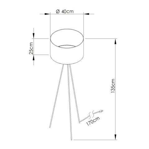 Sollux Lighting Lampa podłogowa NEVIA taupe