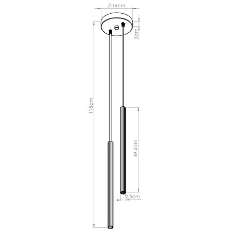 Sollux Lighting Lampa wisząca ARCHE 2P biała