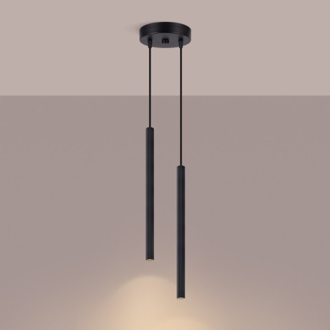 Sollux Lighting Lampa wisząca ARCHE 2P czarna
