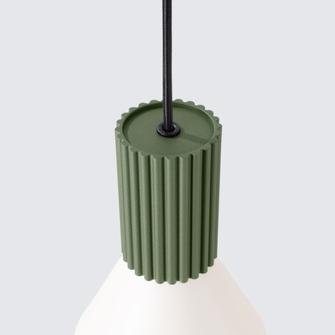 Sollux Lighting Lampa wisząca ESTRIA 1 beżowa/zielona oliwka