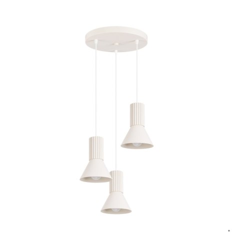 Sollux Lighting Lampa wisząca ESTRIA 3P beżowa