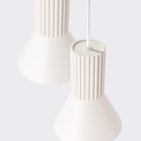 Sollux Lighting Lampa wisząca ESTRIA 3P beżowa
