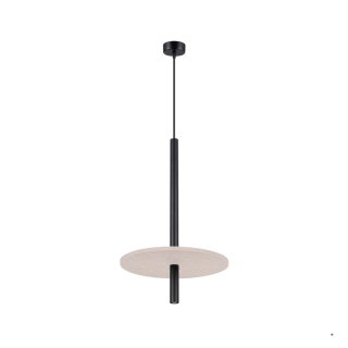 Sollux Lighting Lampa wisząca FELTRO 1 czarna/beżowa