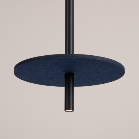 Sollux Lighting Lampa wisząca FELTRO 1 czarna/granatowa