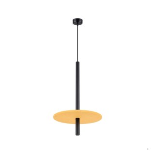 Sollux Lighting Lampa wisząca FELTRO 1 czarna/żółta