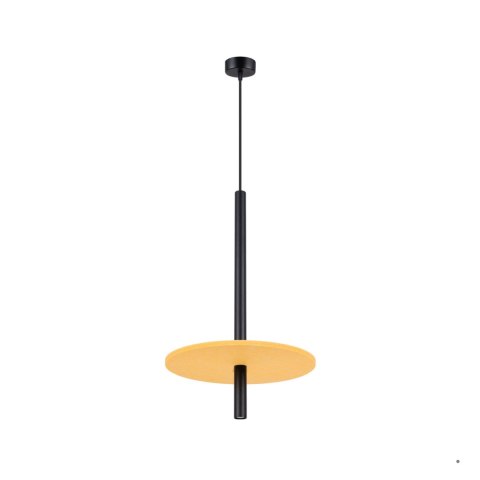 Sollux Lighting Lampa wisząca FELTRO 1 czarna/żółta