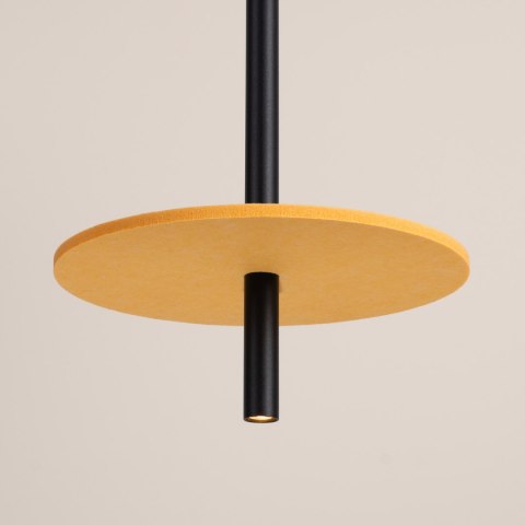Sollux Lighting Lampa wisząca FELTRO 1 czarna/żółta