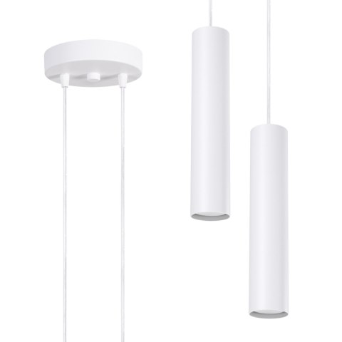Sollux Lighting Lampa wisząca LAGOS 2P biała