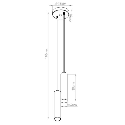 Sollux Lighting Lampa wisząca LAGOS 2P biała