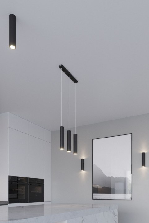 Sollux Lighting Lampa wisząca LAGOS 2P czarna