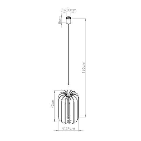 Sollux Lighting Lampa wisząca MULA 27 beżowa