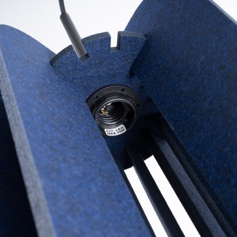 Sollux Lighting Lampa wisząca MULA 27 granatowa