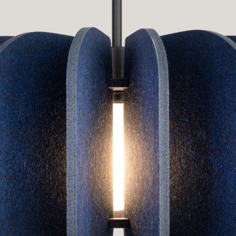 Sollux Lighting Lampa wisząca MULA 45 granatowa