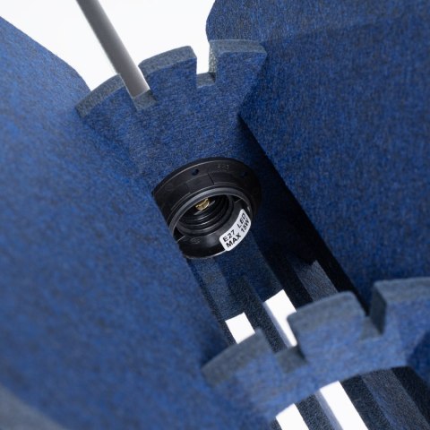 Sollux Lighting Lampa wisząca MULA 45 granatowa