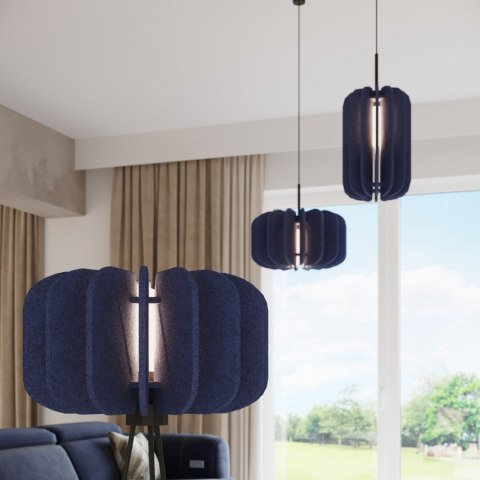 Sollux Lighting Lampa wisząca MULA 45 granatowa