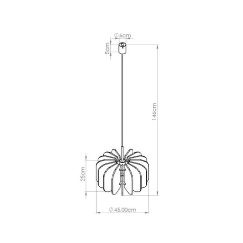 Sollux Lighting Lampa wisząca MULA 45 żółta