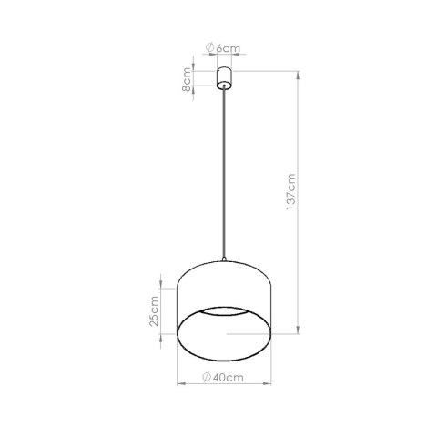 Sollux Lighting Lampa wisząca NEVIA granat