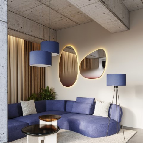 Sollux Lighting Lampa wisząca NEVIA granat