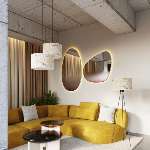 Sollux Lighting Lampa wisząca NEVIA marmur