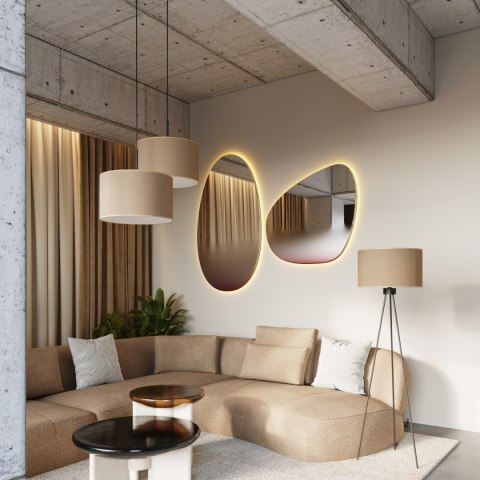 Sollux Lighting Lampa wisząca NEVIA taupe