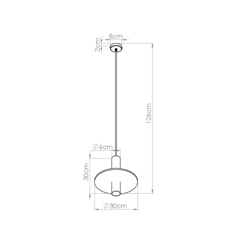 Sollux Lighting Lampa wisząca PELTA 1 czarna/żółta