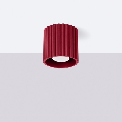 Sollux Lighting Plafon AURA 1 burgund GU10
