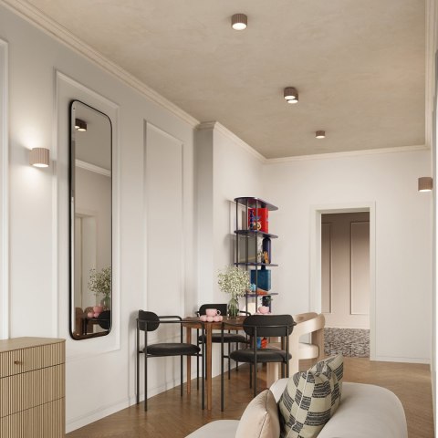 Sollux Lighting Plafon AURA 1 taupe Gx53