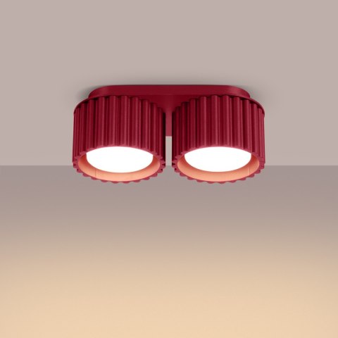 Sollux Lighting Plafon AURA 2 burgund Gx53