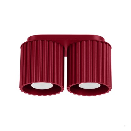 Sollux Lighting Plafon AURA 2 burgund GU10