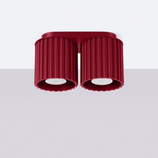 Sollux Lighting Plafon AURA 2 burgund GU10
