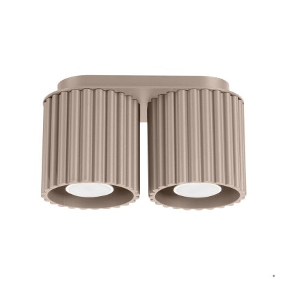 Sollux Lighting Plafon AURA 2 taupe GU10
