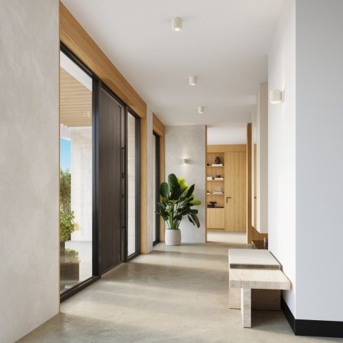 Sollux Lighting Plafon ORBIS beton beżowy
