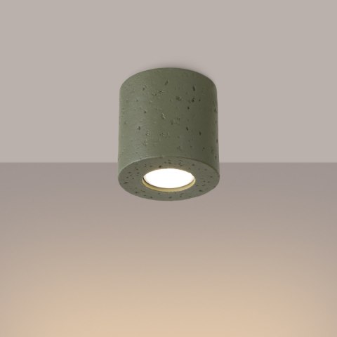 Sollux Lighting Plafon ORBIS beton zielona oliwka