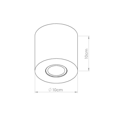 Sollux Lighting Plafon ORBIS beton zielona oliwka