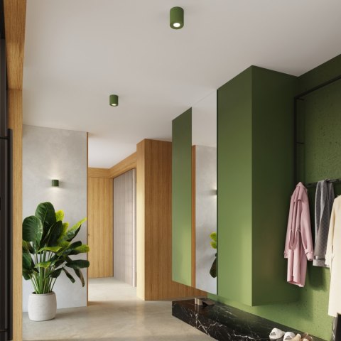 Sollux Lighting Plafon ORBIS beton zielona oliwka