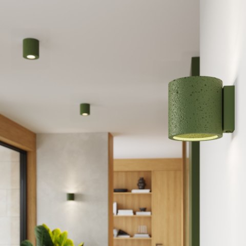 Sollux Lighting Plafon ORBIS beton zielona oliwka