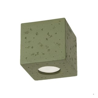 Sollux Lighting Plafon QUAD beton zielona oliwka